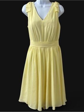 JJ’s House Elegant Yellow Sleeveless Dress